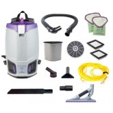 ProTeam GoFit 6 Backpack Vacuum w/ ProBlade Carpet Floor Tool Kit - 6 quart
